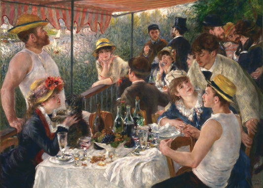 La colazione dei canottieri di Renoir — quadro su pannello rigido Materico