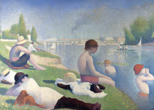 Bagnanti ad Asnières di Seurat — stampa grande formato disponibile su Materico