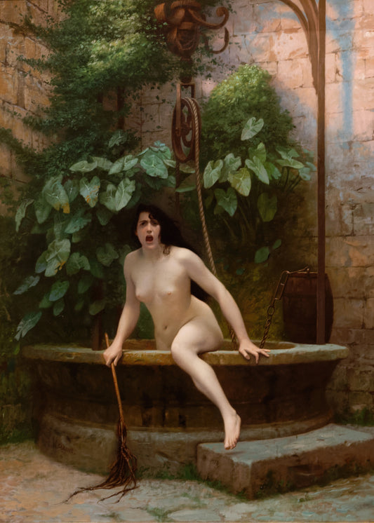 Jean-Léon Gérôme - La nuda verità esce dal pozzo | Effetto lucido