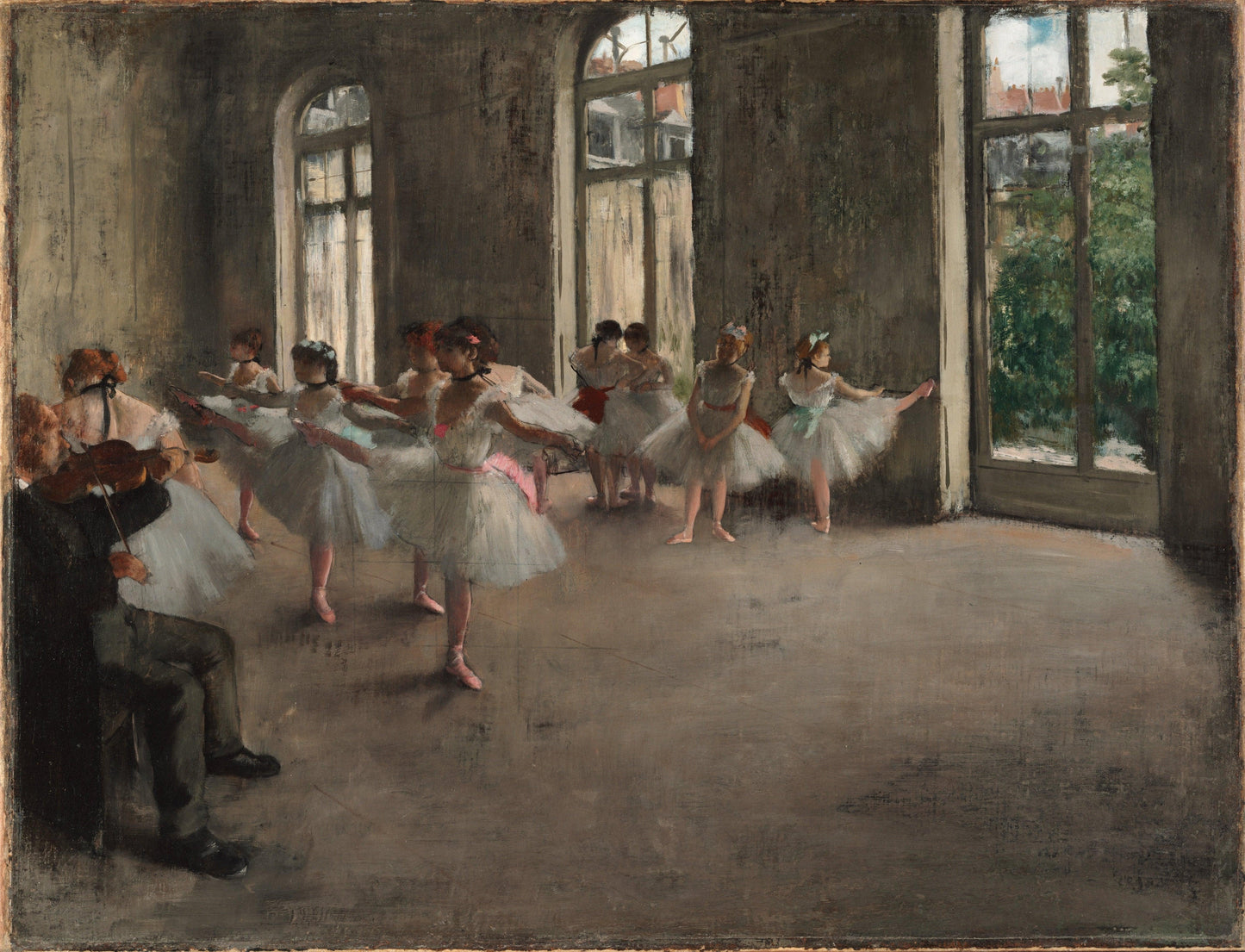 Degas - Le ballerine in sala | Effetto lucido - Materico