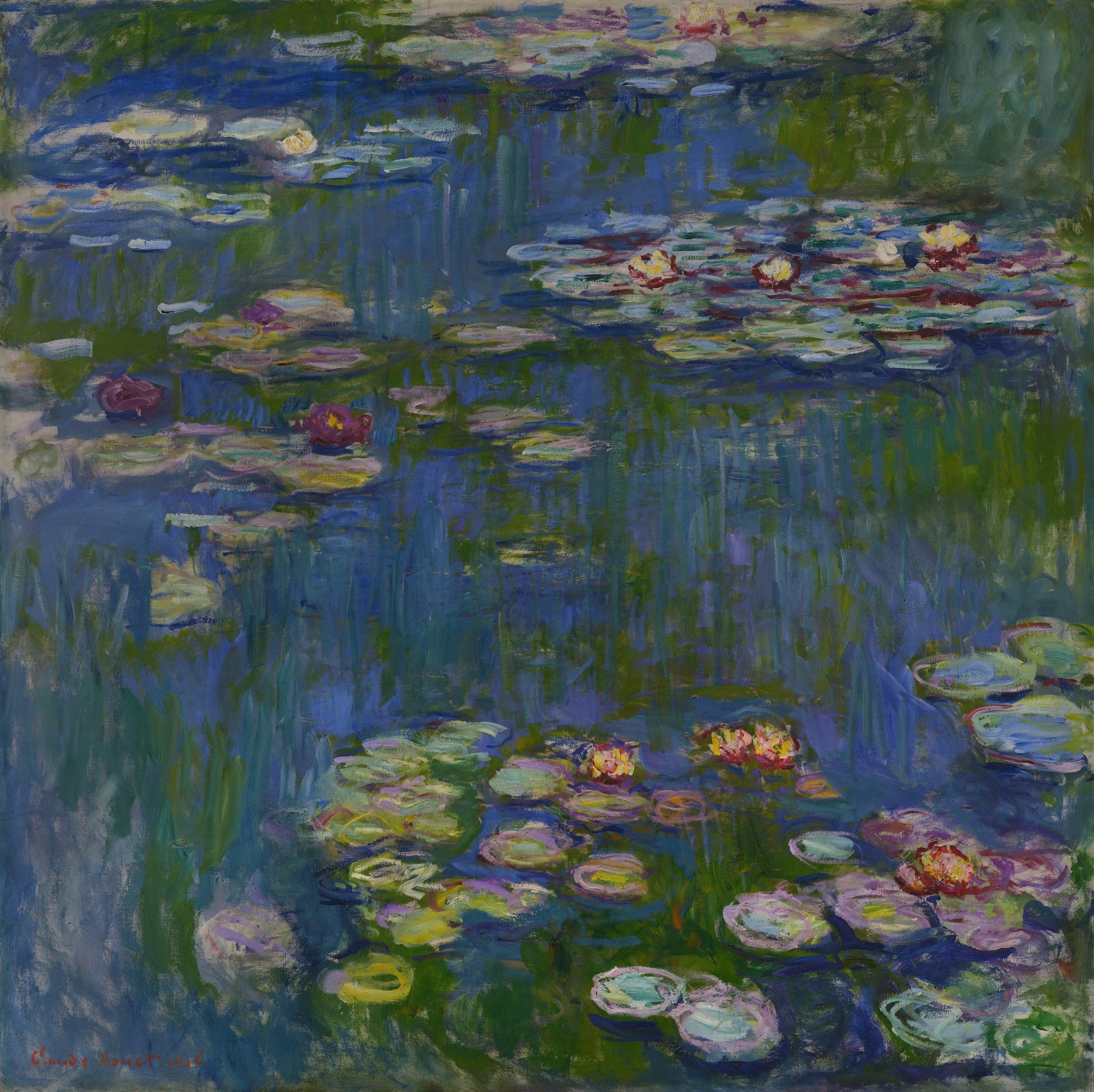 Monet - Le ninfee | Effetto lucido - Materico