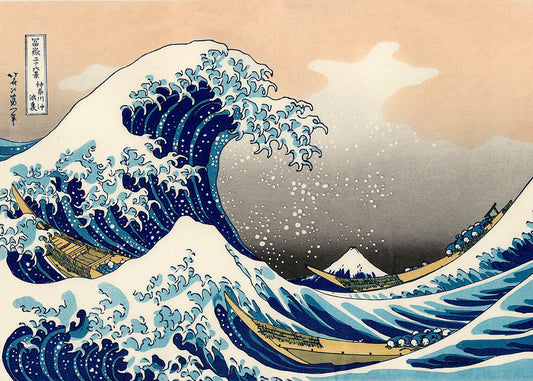 Hokusai - Onda di Hokusai | Stampa piatta HD o in 3D
