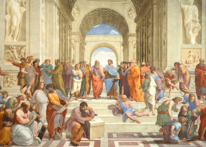 Raffaello - La Scuola di Atene | Stampa piatta HD o in 3D
