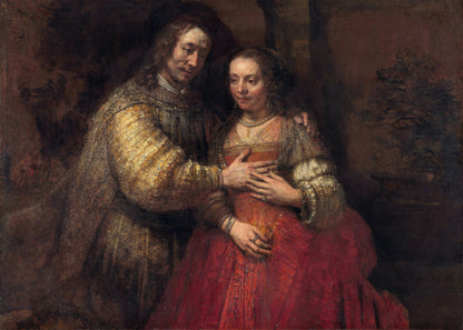 Rembrandt - La sposa ebrea | Stampa piatta HD o in 3D