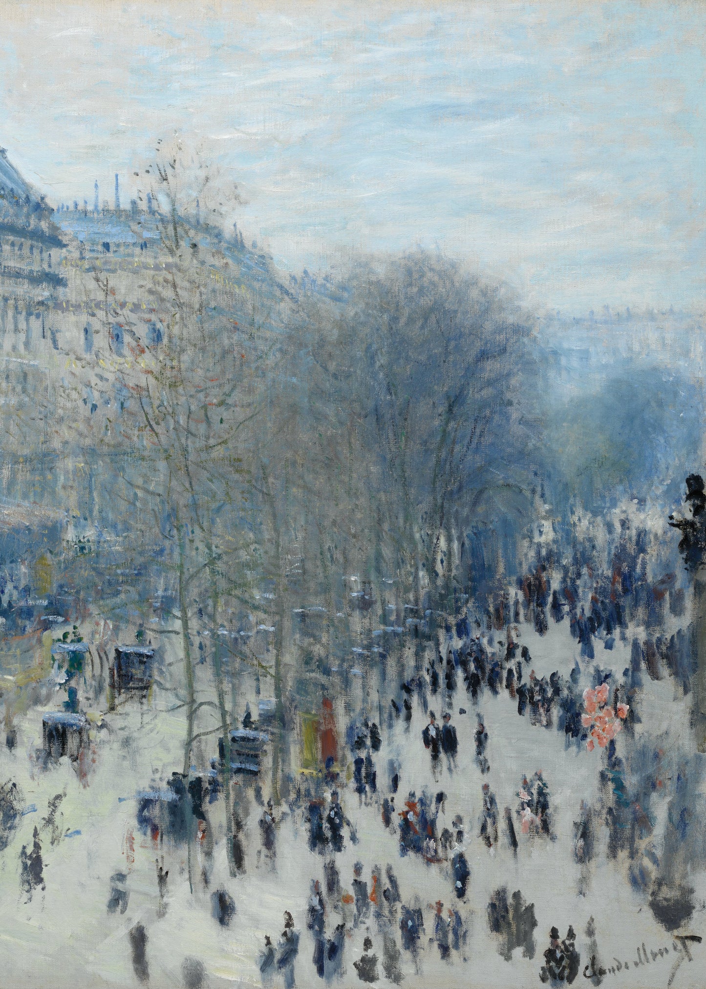 Monet - Il carnevale al Boulevard des Capucines | Stampa piatta HD o in 3D