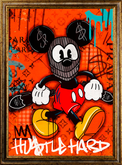 Street art - Ladro paperino | Stampa piatta HD o in 3D