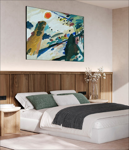 Kandinsky - Paesaggio romantico | Stampa piatta HD o in 3D