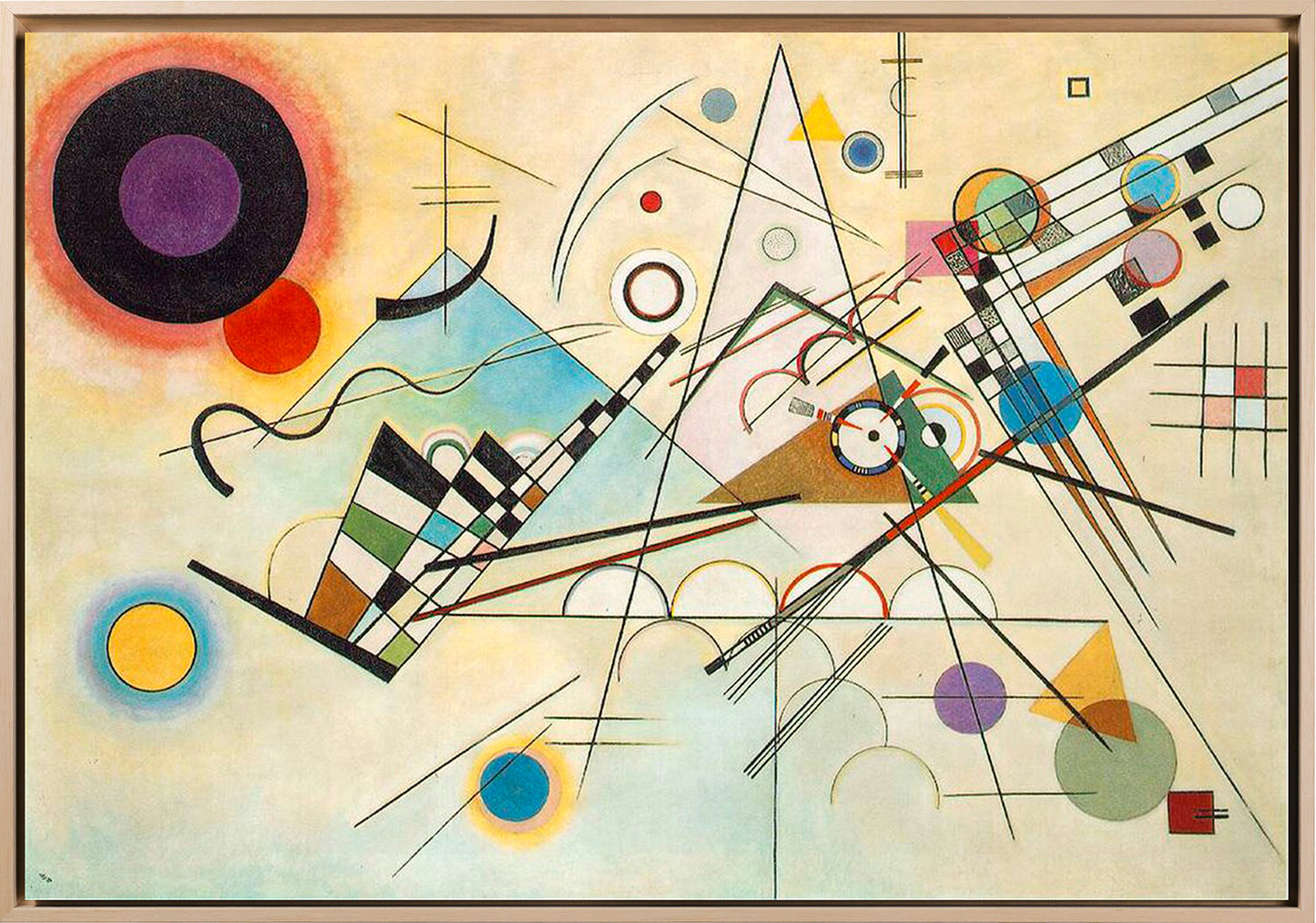 Kandinsky - Composizione VIII | Stampa piatta HD o in 3D