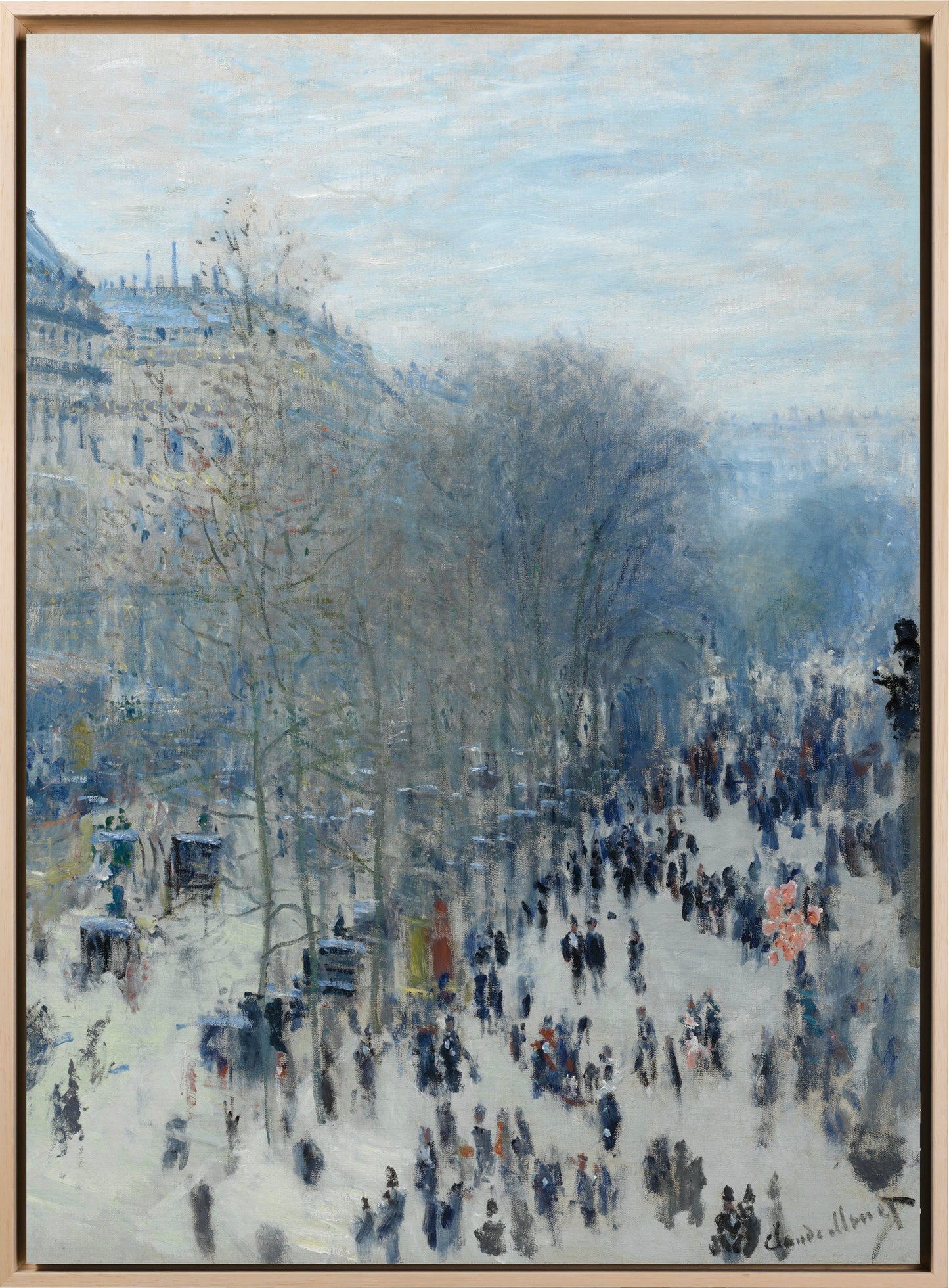 Monet - Il carnevale al Boulevard des Capucines | Stampa piatta HD o in 3D