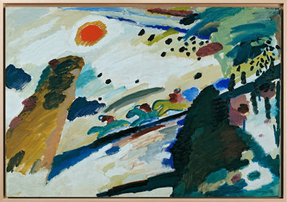 Kandinsky - Paesaggio romantico | Stampa piatta HD o in 3D