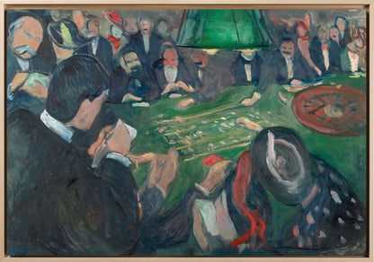 Munch -Al tavolo della roulette a Monte Carlo| Stampa piatta HD o in 3D