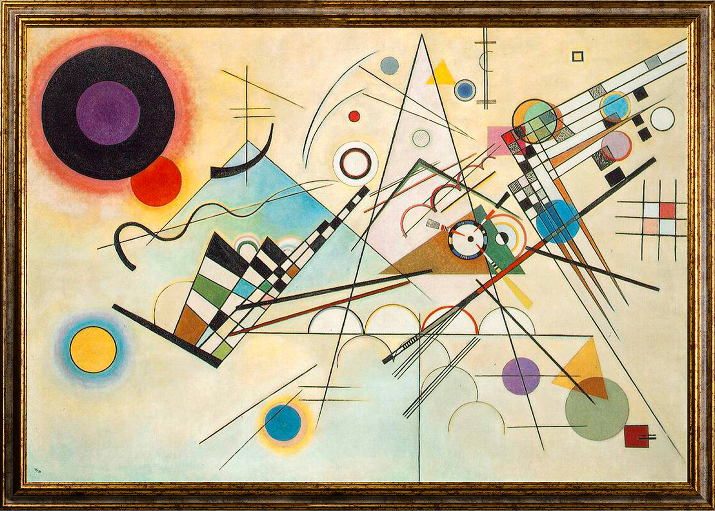 Kandinsky - Composizione VIII | Stampa piatta HD o in 3D