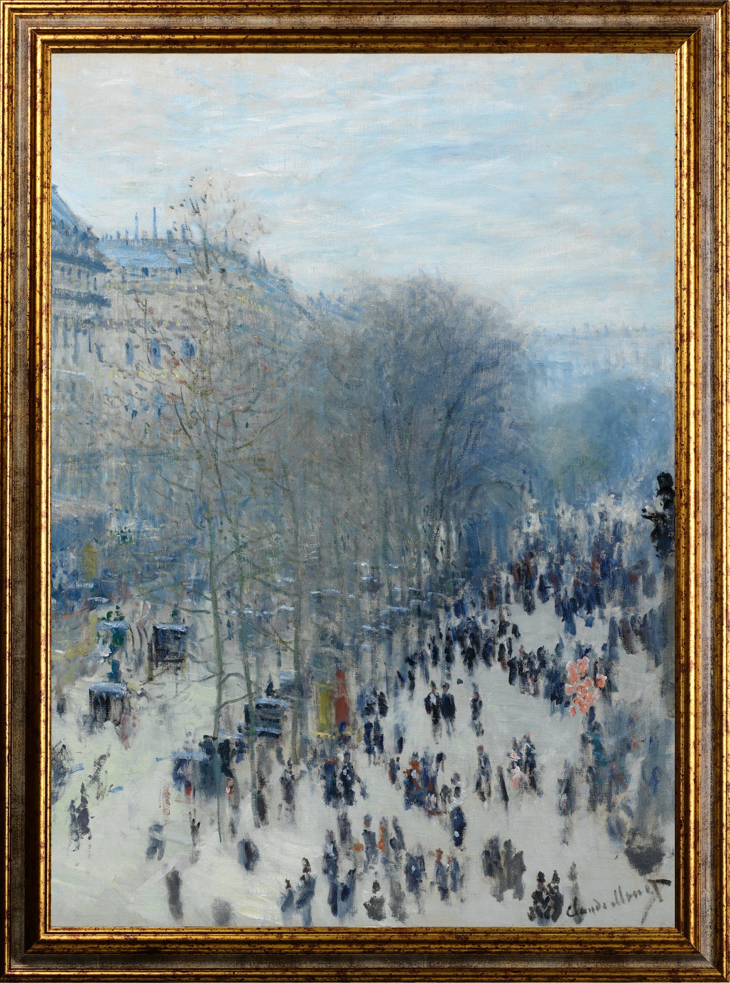 Monet - Il carnevale al Boulevard des Capucines | Stampa piatta HD o in 3D