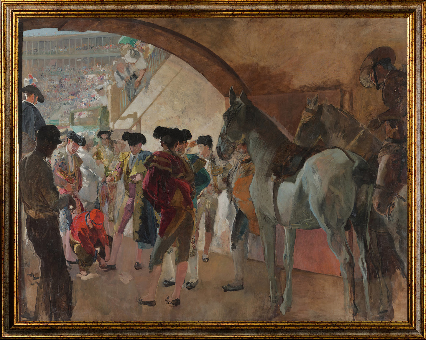 Joaquin Sorolla - Prima della corrida | Stampa piatta HD o in 3D