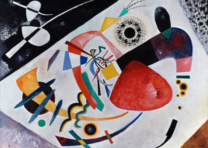 Kandinsky - Macchia rossa II | Stampa piatta HD o in 3D