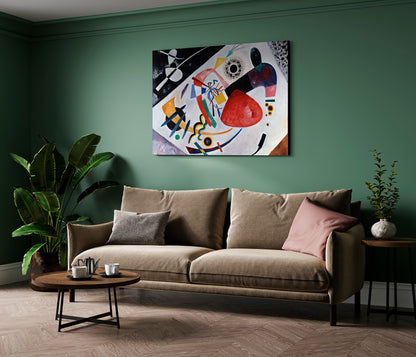 Kandinsky - Macchia rossa II | Stampa piatta HD o in 3D