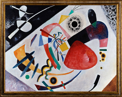 Kandinsky - Macchia rossa II | Stampa piatta HD o in 3D