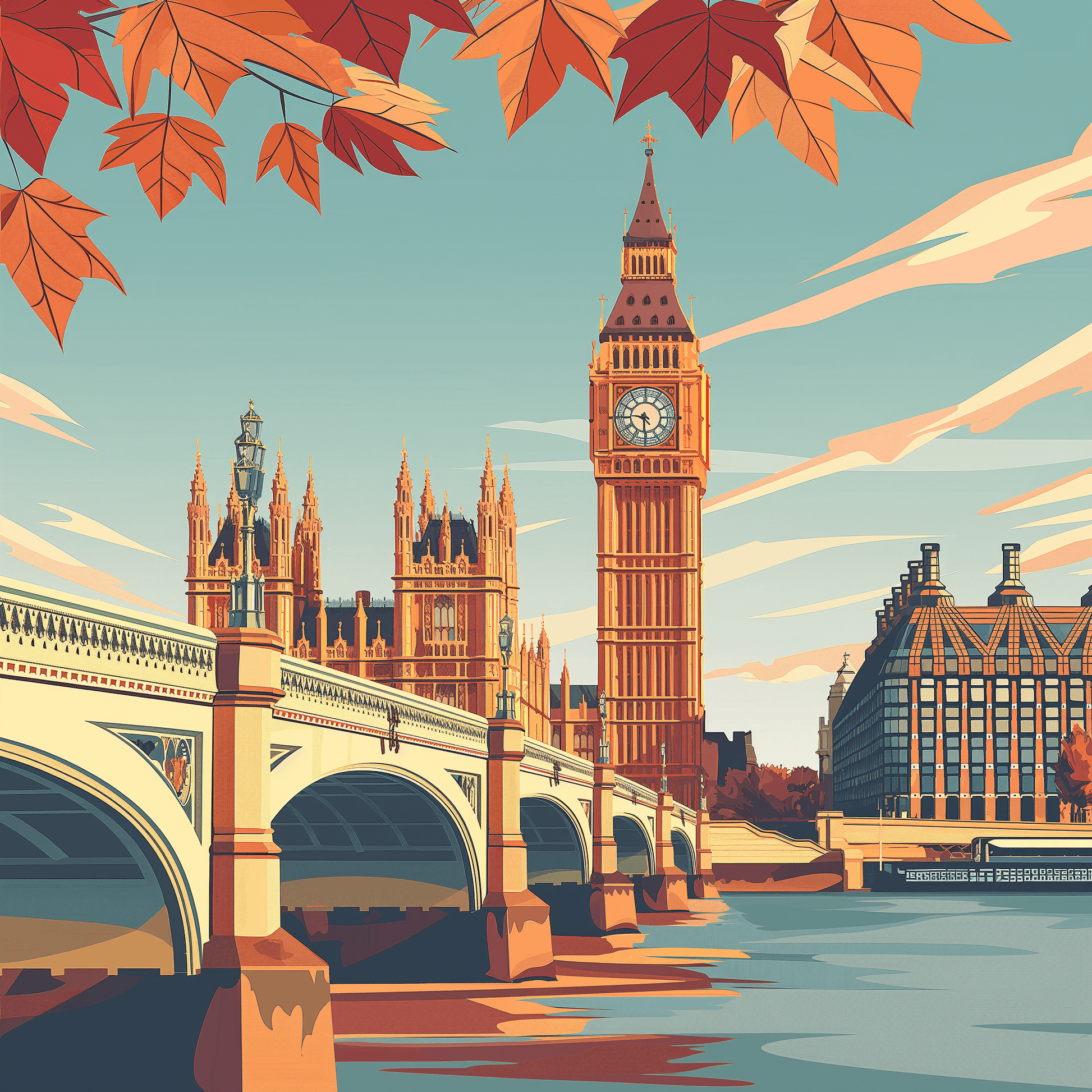 Travel - Londra in autunno | Effetto lucido - Materico