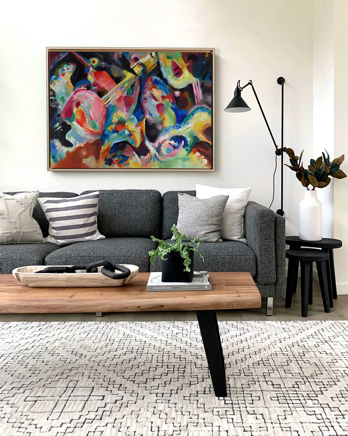 Kandinsky - Improvvisazione. Diluvio | Stampa piatta HD o in 3D