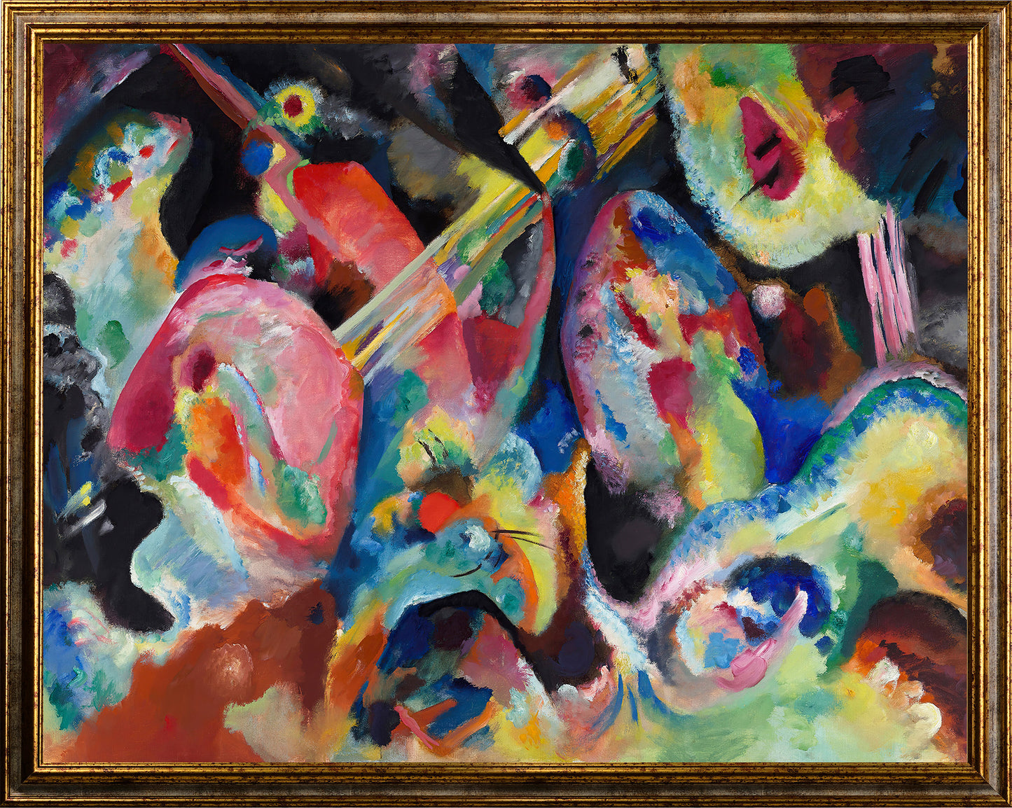 Kandinsky - Improvvisazione. Diluvio | Stampa piatta HD o in 3D