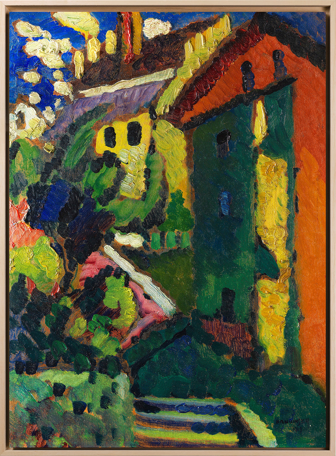 Kandinsky - Scala per il castello (Murnau) | Stampa piatta HD o in 3D