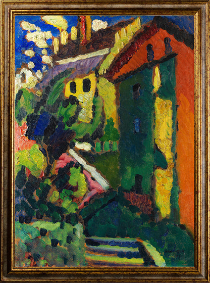Kandinsky - Scala per il castello (Murnau) | Stampa piatta HD o in 3D
