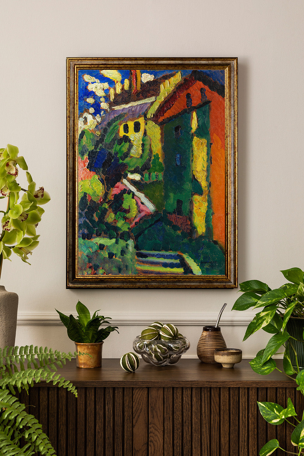 Kandinsky - Scala per il castello (Murnau) | Stampa piatta HD o in 3D