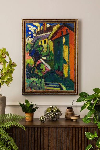 Kandinsky - Scala per il castello (Murnau) | Stampa piatta HD o in 3D