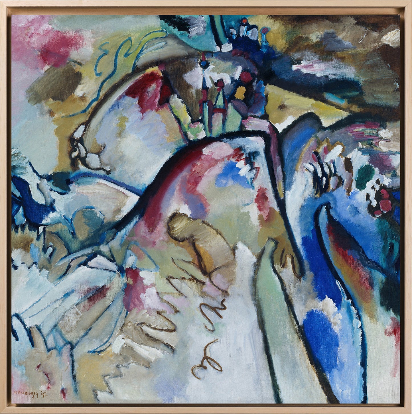 Pop-Art - Hokusai-Welle im Van-Gogh-Stil | HD-Flach- oder 3D-Druck