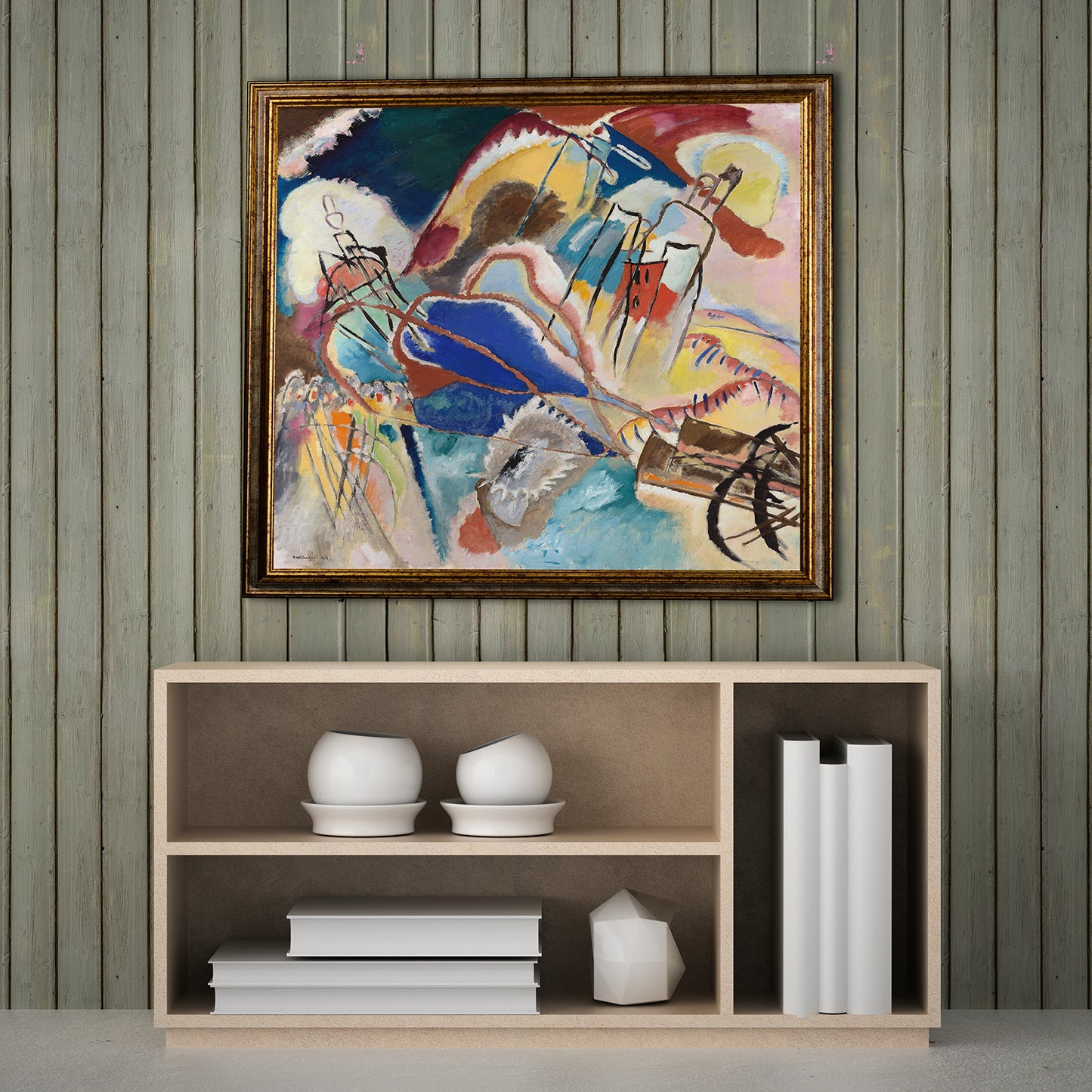 Pop art - Hokusai Wave in Van Gogh style | Flat HD or 3D print