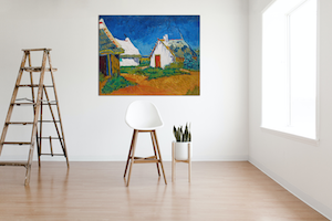 Van Gogh - Tre cottage bianchi a Saintes Maries