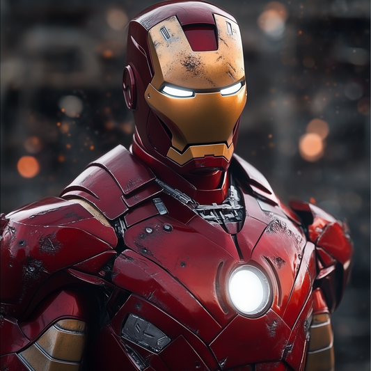 Fantasy - Iron man frontale | Effetto lucido