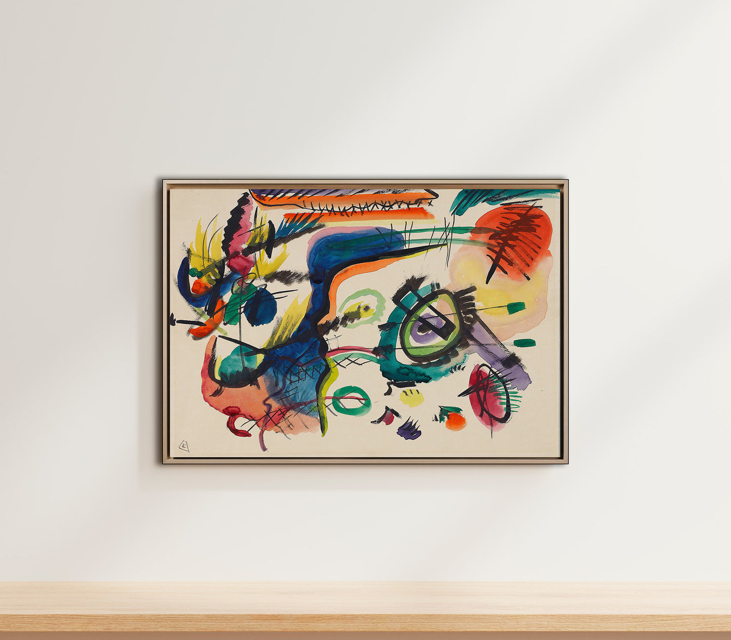 Klimt - Garten mit Sonnenblumen | Glanzeffekt