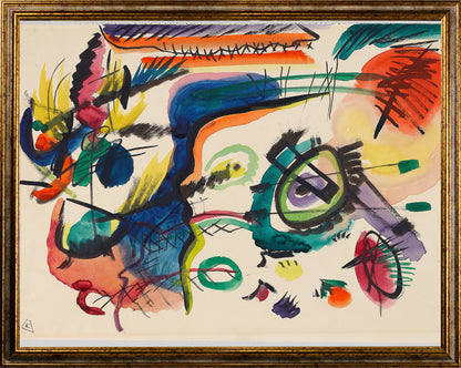 Klimt - Garten mit Sonnenblumen | Glanzeffekt