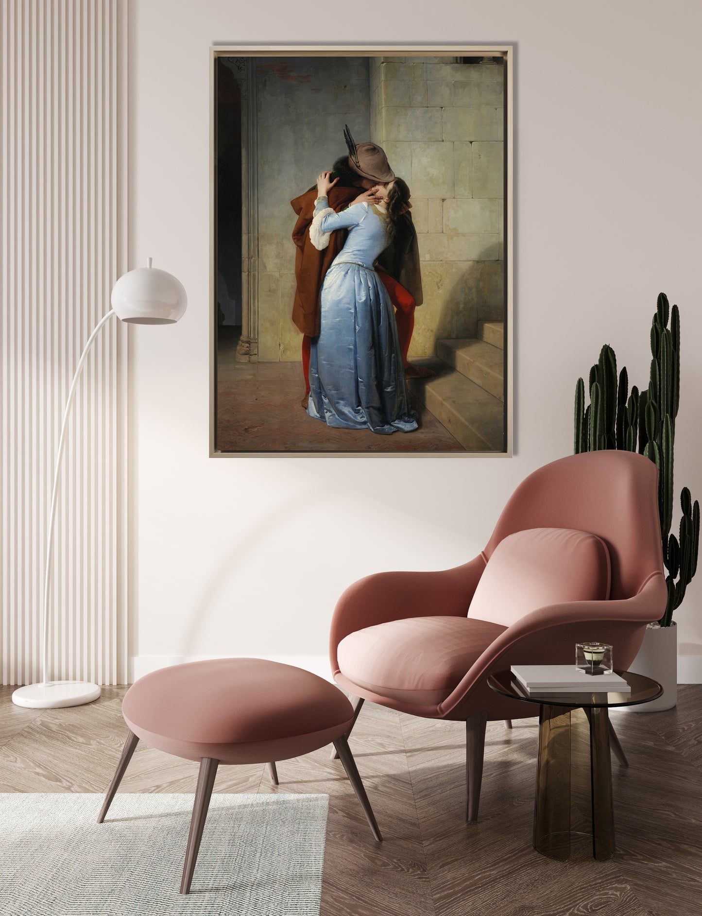 Hayez -  Il bacio | Stampa piatta HD o in 3D