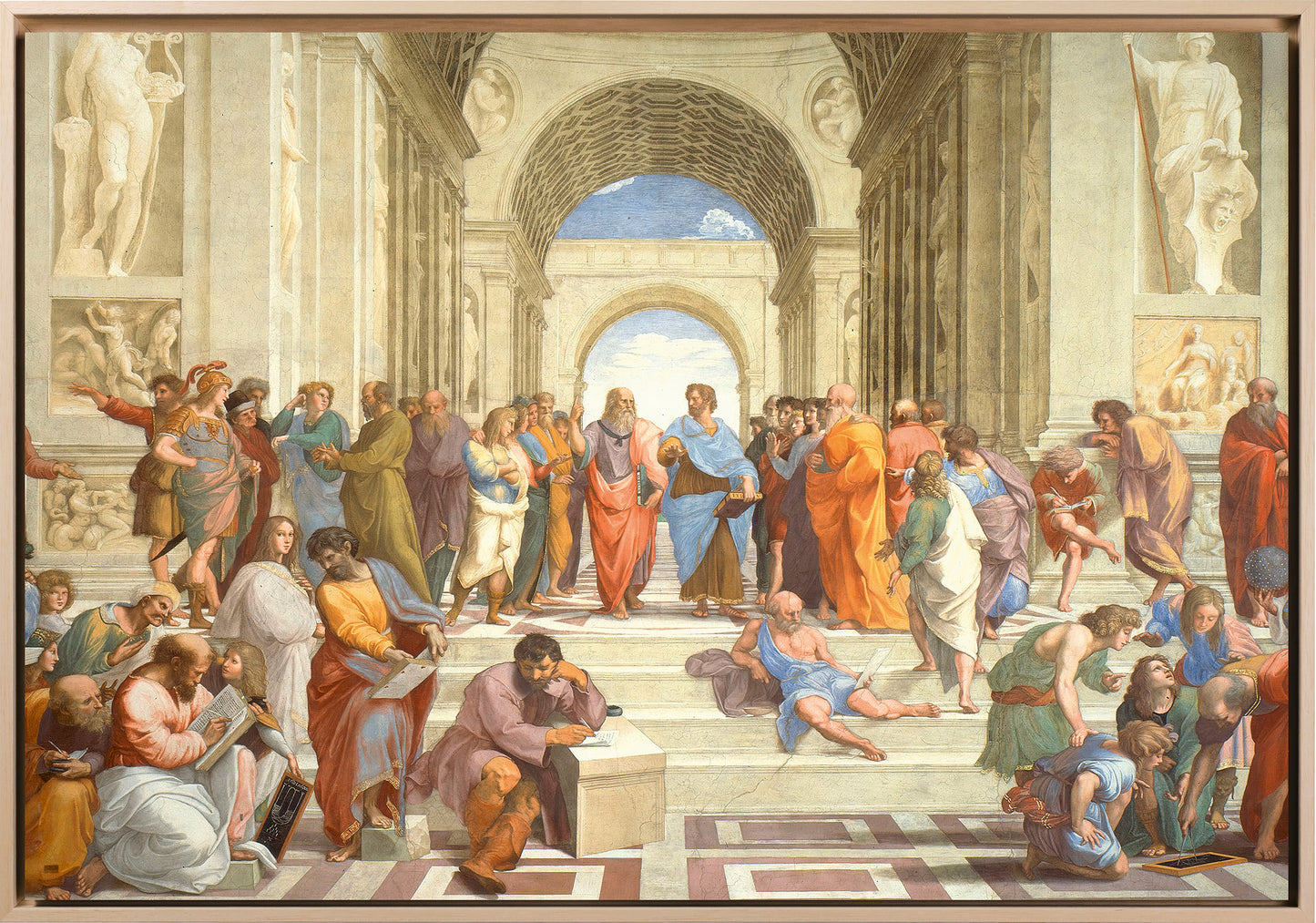 Raffaello - La Scuola di Atene | Stampa piatta HD o in 3D