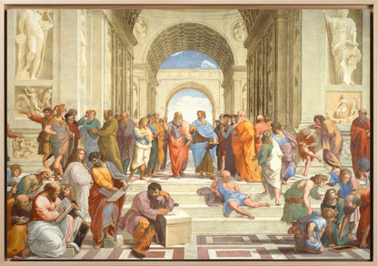 Raffaello - La Scuola di Atene | Stampa piatta HD o in 3D