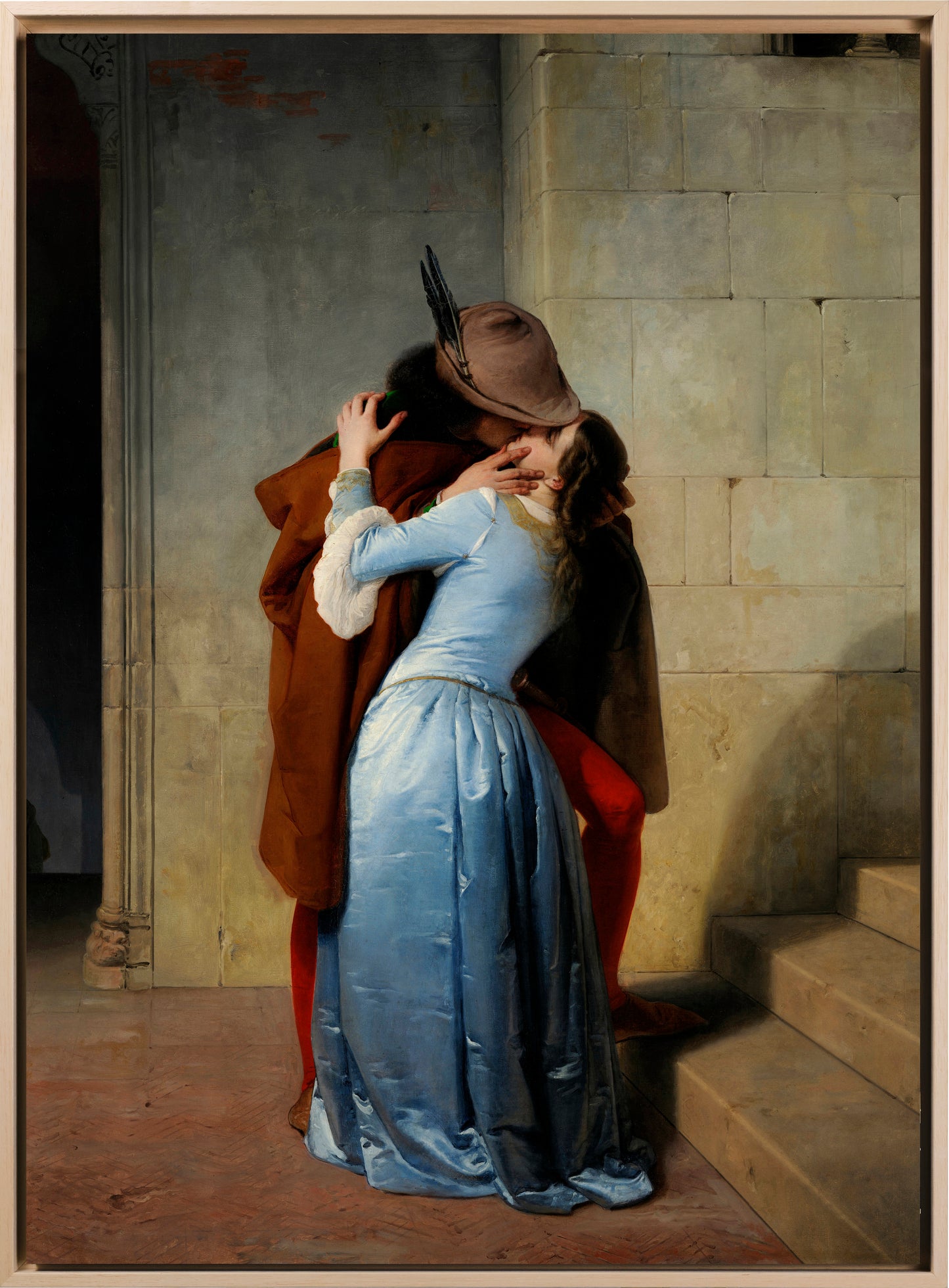 Hayez -  Il bacio | Stampa piatta HD o in 3D