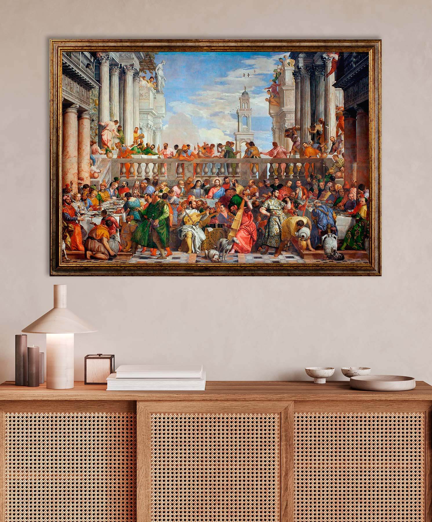 Quadro Veronese 3D - Le nozze di Cana Quadro Veronese 3D - Le nozze di Cana