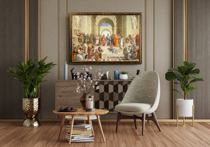 Raffaello - La Scuola di Atene | Stampa piatta HD o in 3D