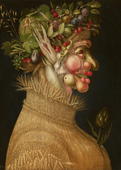 Arcimboldo - Estate | Stampa piatta HD o in 3D