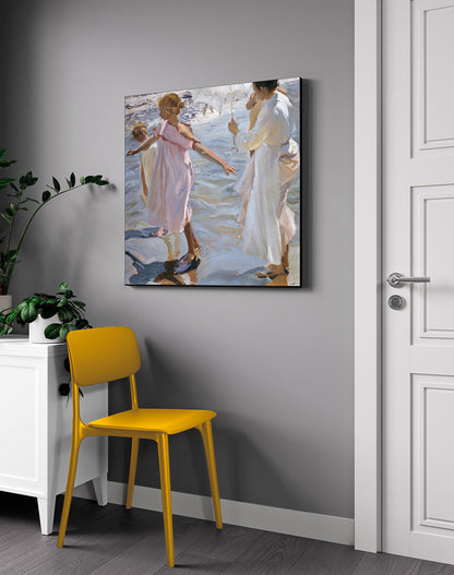 Joaquin Sorolla - L'ora del bagno a Valencia | Stampa piatta HD o in 3D