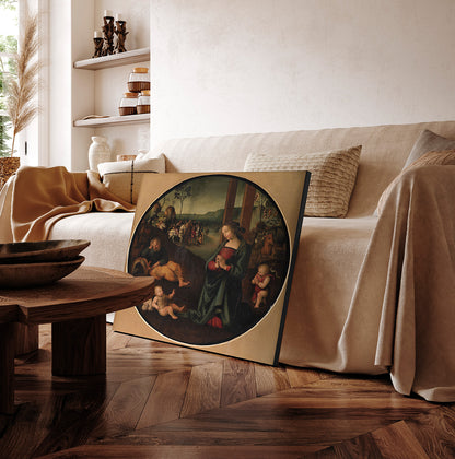 Perugino - La Sacra Famiglia | Stampa piatta HD o in 3D