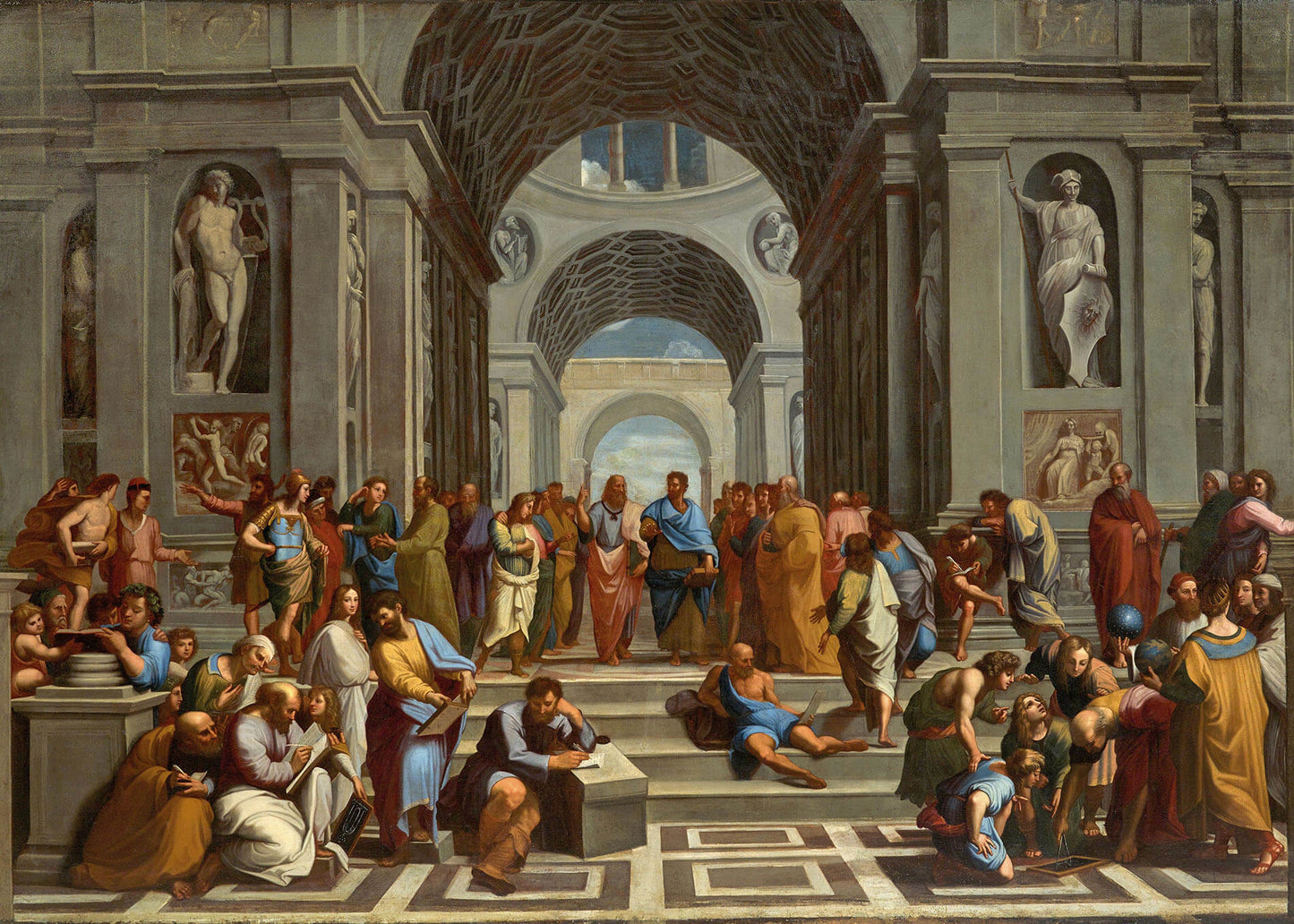 Raffaello - La Scuola di Atene | Stampa piatta HD o in 3D