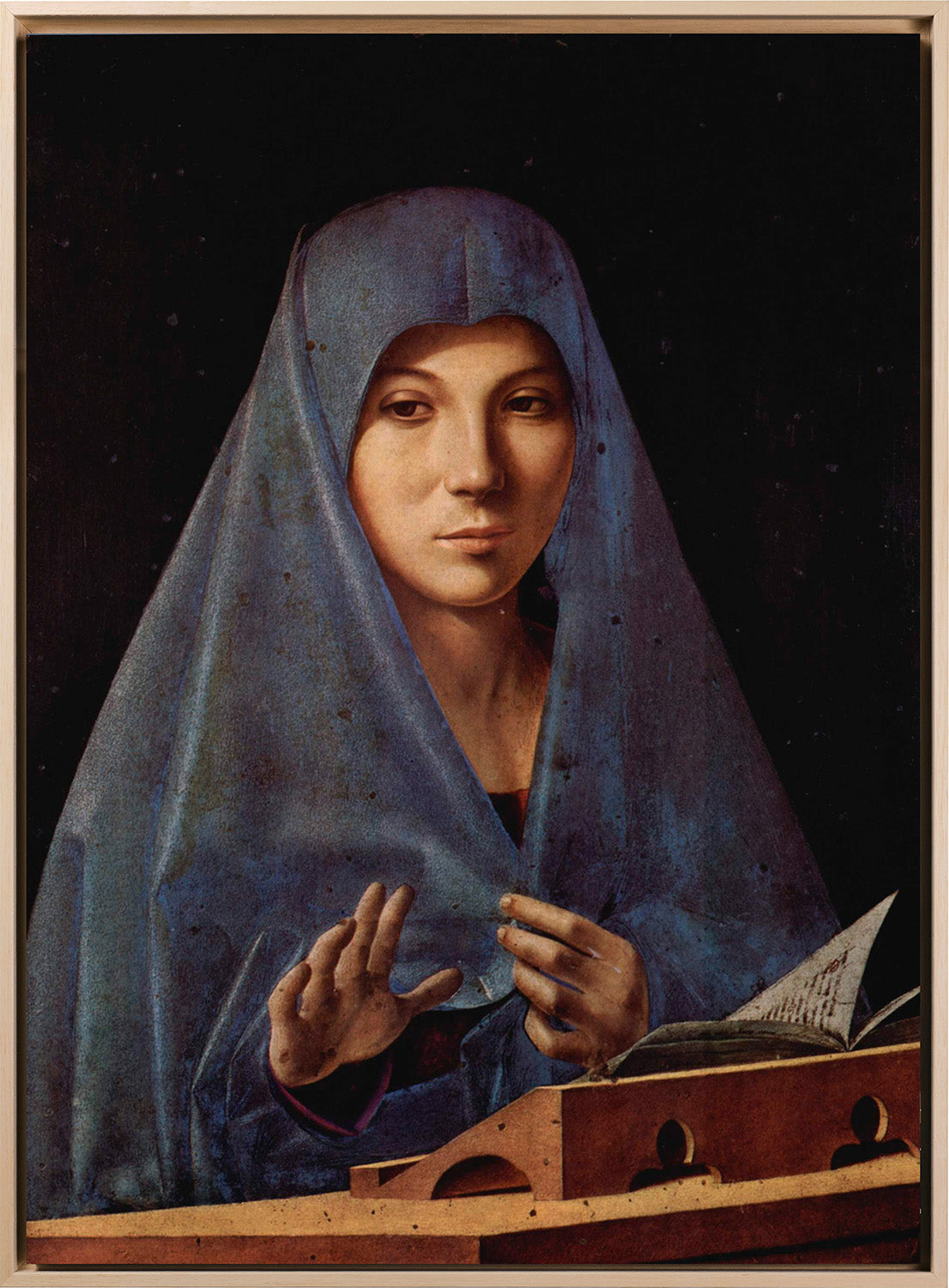 Antonello da Messina - Annunciata di Palermo | Stampa piatta HD o in 3D