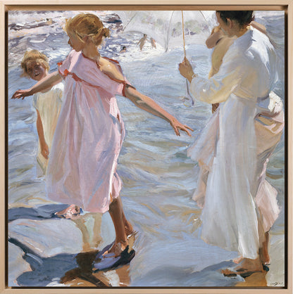 Joaquin Sorolla - L'ora del bagno a Valencia | Stampa piatta HD o in 3D