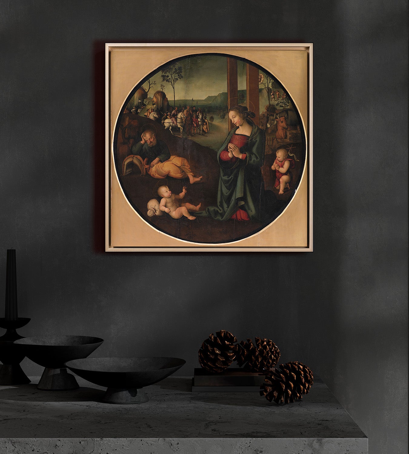 Perugino - La Sacra Famiglia | Stampa piatta HD o in 3D