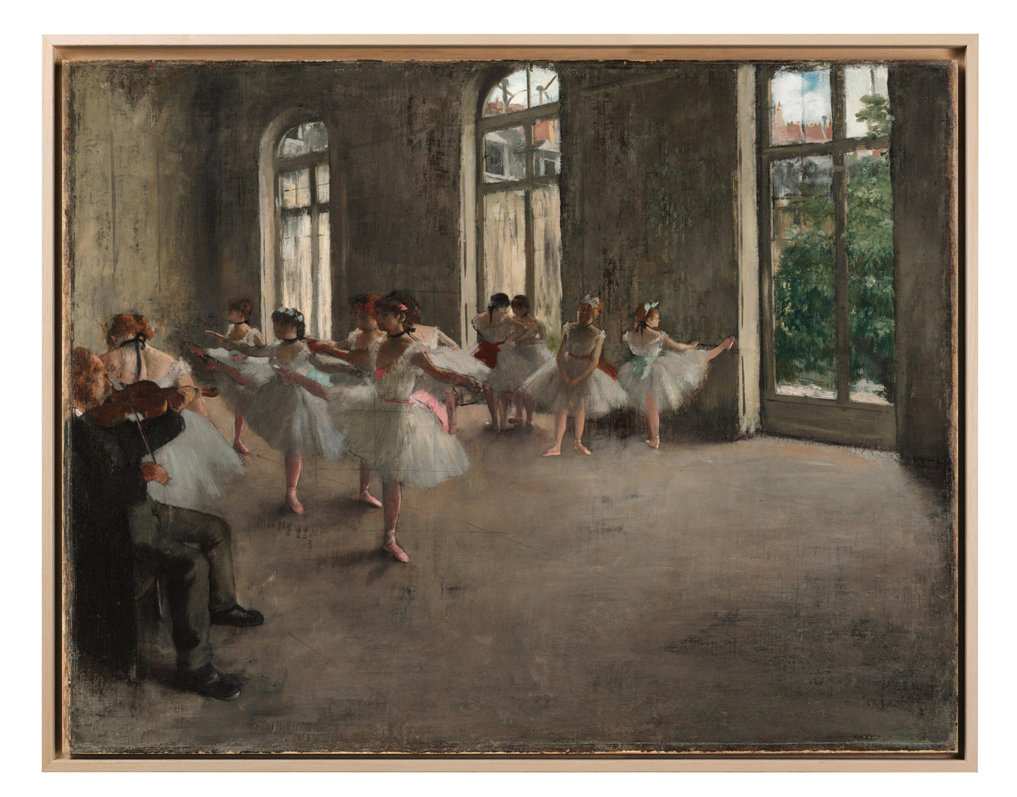 Degas - Le ballerine in sala | Effetto lucido - Materico