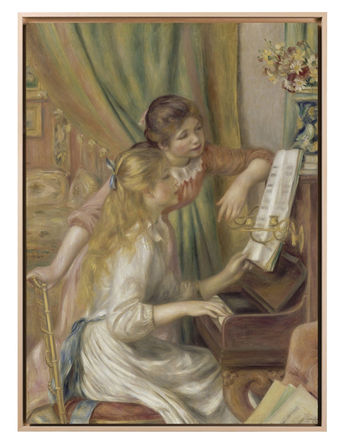 Renoir - Le giovani ragazze al piano | Effetto lucido - Materico