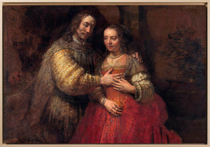 Rembrandt - La sposa ebrea | Stampa piatta HD o in 3D